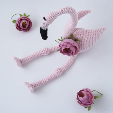 Small pink flamingo