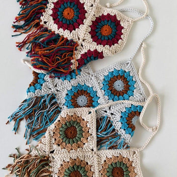 Granny Square Halter Top for Kids
