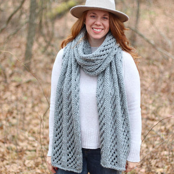 Lattice Blanket Scarf