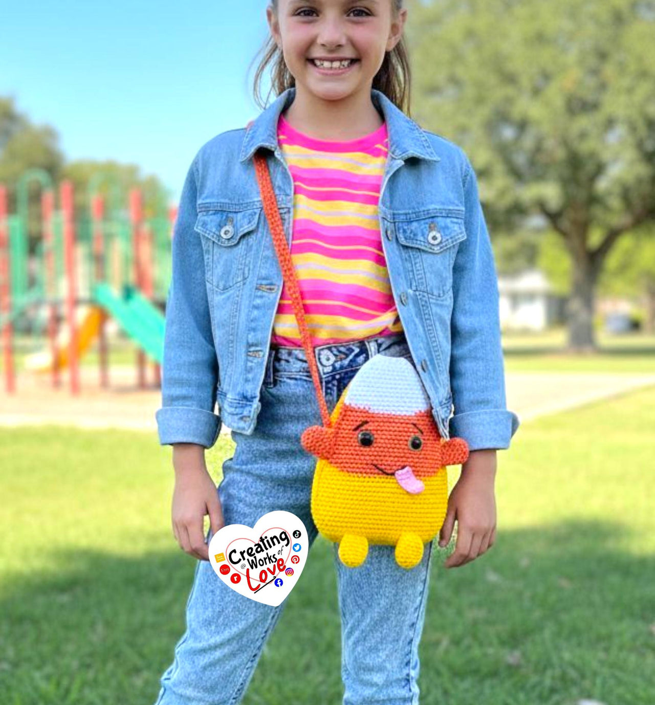 Kids Candy Corn Purse
