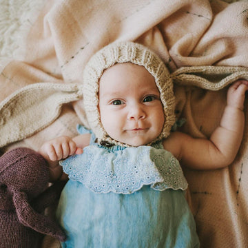 Lamb and Bunny Bonnet
