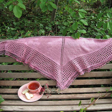 Hybrid Tea Rose Shawl