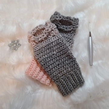 Lazy Cables Fingerless Gloves
