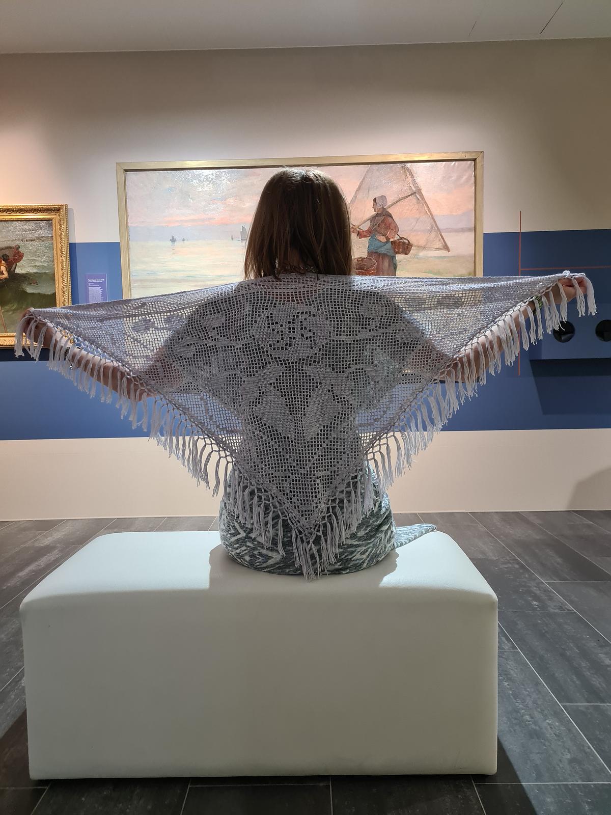 Ossetian-Inspired Filet Crochet Shawl Pattern