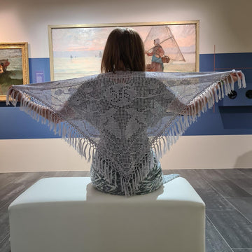 Ossetian-Inspired Filet Crochet Shawl Pattern