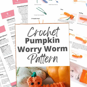 Pumpkin Worry Worm Crochet Pattern