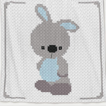 C2C CROCHET Baby Blanket - Baby Bunny