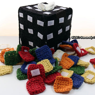 Rubik's Cube Tissue Box with Rearrangable Squares