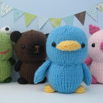 Animal Friends Knit Amigurumi Pattern Set