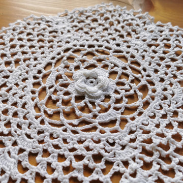 Antique rose doily