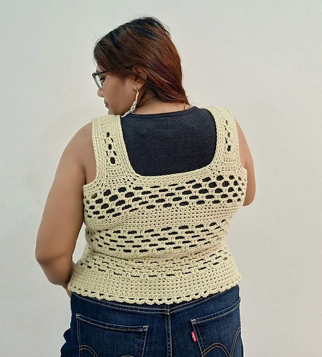 Honeycomb Tank Top Crochet Pattern