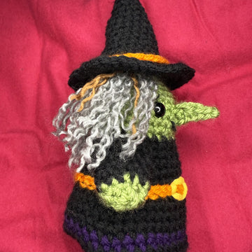 Witch & Cat Flip Doll Crochet Pattern (Halloween Amigurumi)