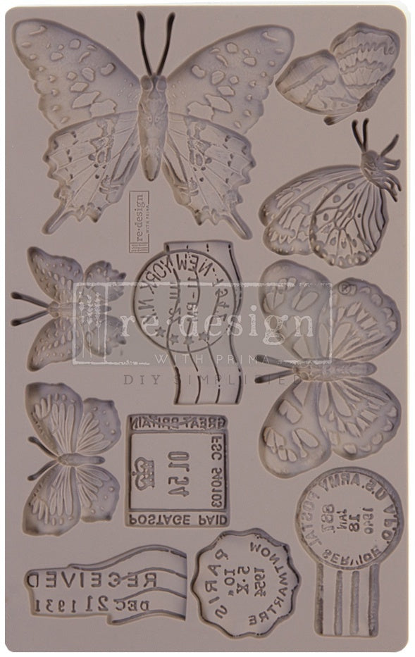 Prima Marketing Re-Design Mould 5"X8"X8mm - Butterfly In Flight
