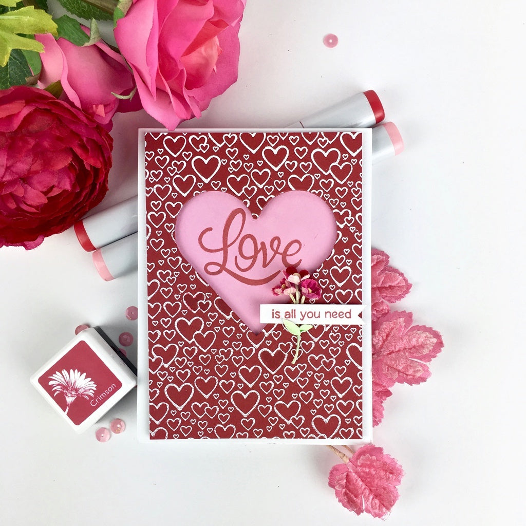 Hero Arts Cling Stamps 6"X6" - Bursting With Love