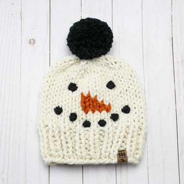 Snowman Pompom Hat