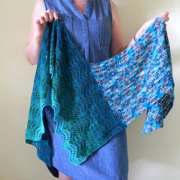 Counting Waves Shawl