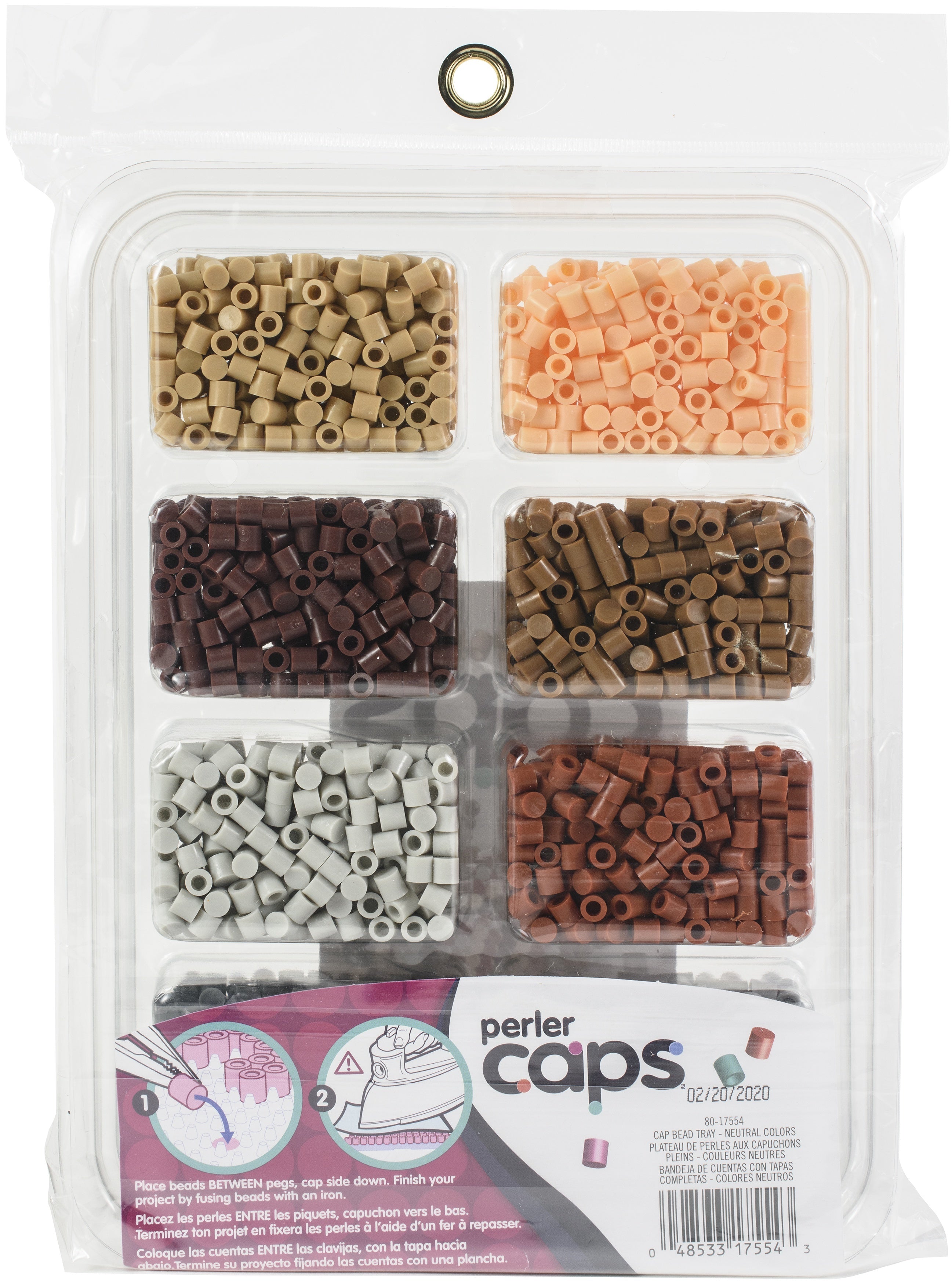 Perler Cap Bead Tray - Neutral