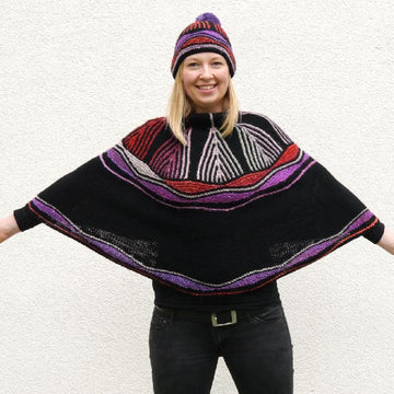 Set Cape & Hat/Muetze ART DECO