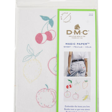 DMC Magic Paper Fruits Embroidery Sheet