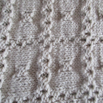 Textured Squares Cot Blanket