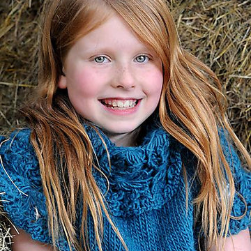 Eco Knit Child/Adult  Adaptable Corndolly Peplum Edged Sweater