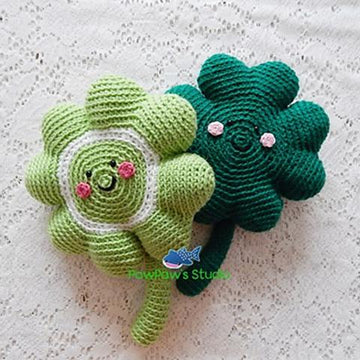 Amigurumi Four Leaf Clover Pattern No.63