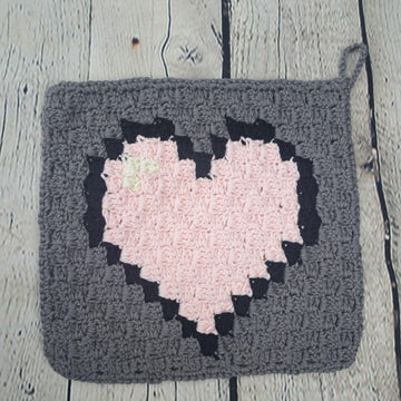 Heart Dishcloth