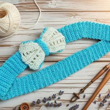 Crochet Bow Headband PDF + Video Tutorial