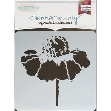 Donna Downey Stencils Donna Downey Signature Stencils 8.5"X8.5" - Cone Flower