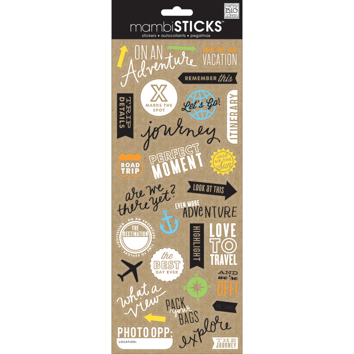 Specialty Stickers - On An Adventure, 30/Pkg