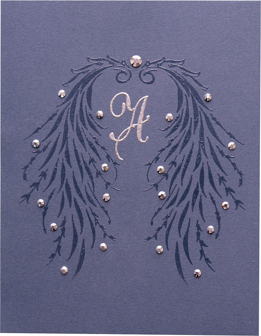 Spellbinders PA Scribe Cling Stamps - Flourish Frond