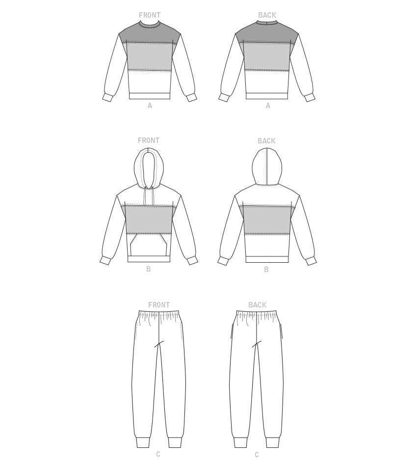 McCall's Unisex Tops and Pants M8249 - Sewing Pattern