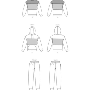 McCall's Unisex Tops and Pants M8249 - Sewing Pattern