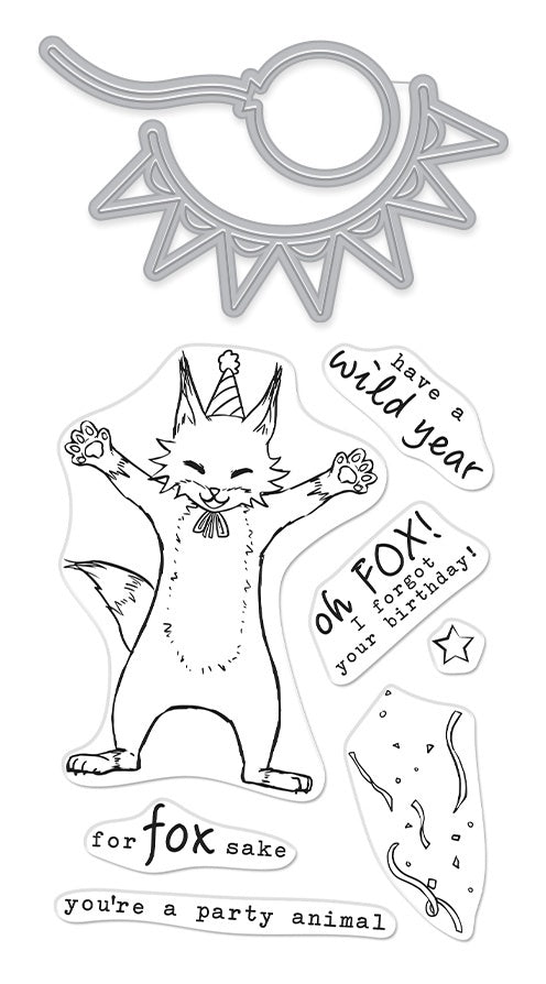 Hero Arts Stamp & Cut - Party Fox