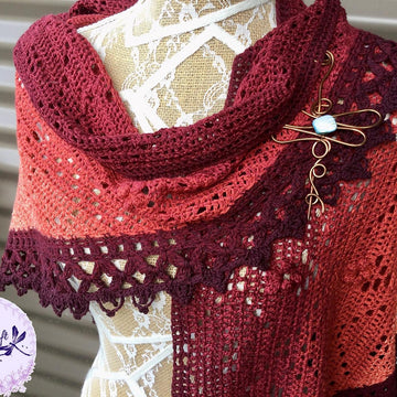 Cover Me in Dragonflies and Flowers Shawl