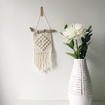 Diamond Bobble wall-hanging