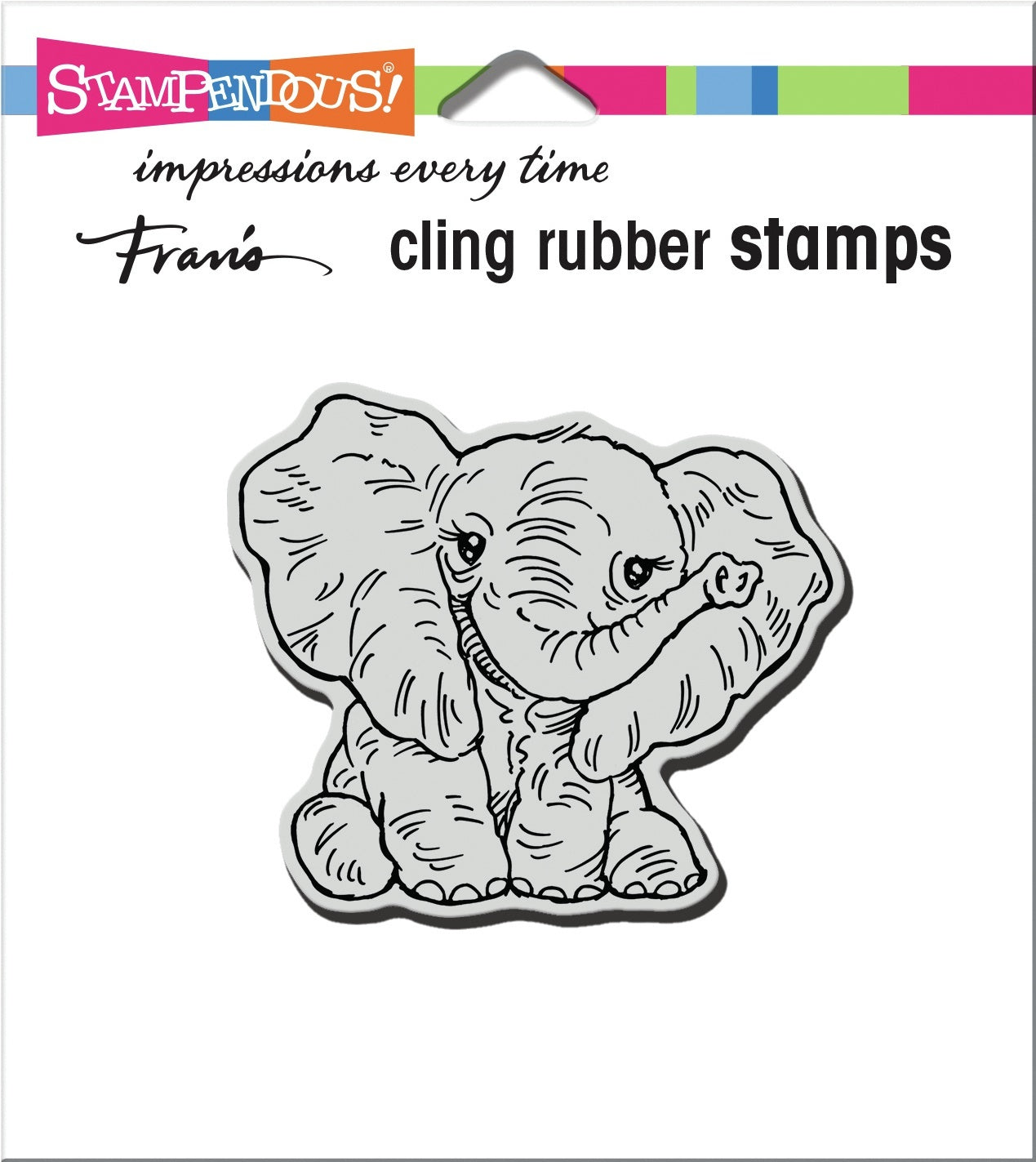 Stampendous Cling Stamp - Petite Pachyderm