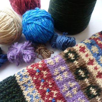 Peerie Fair Isle Wristwarmers