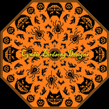 Retro Halloween Holiday Tree Skirt