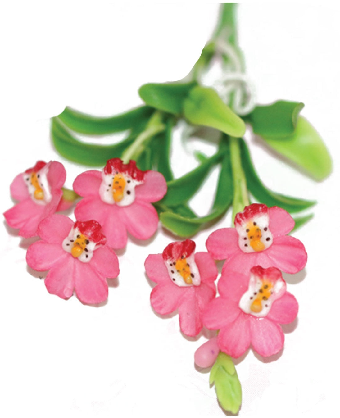 Dress My Craft Miniature Flower Orchid Bunch 2/Pkg - Pink