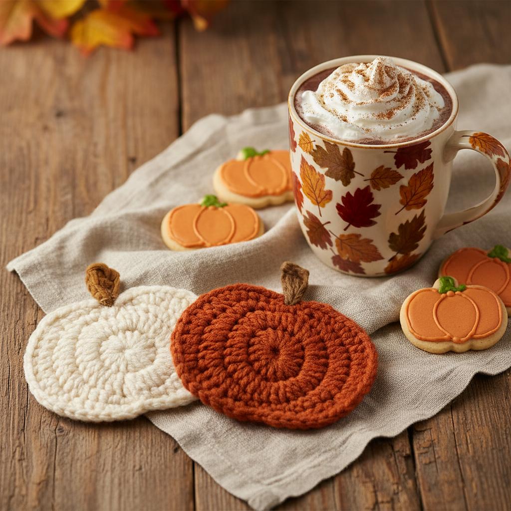 Easy Pumpkin Coaster