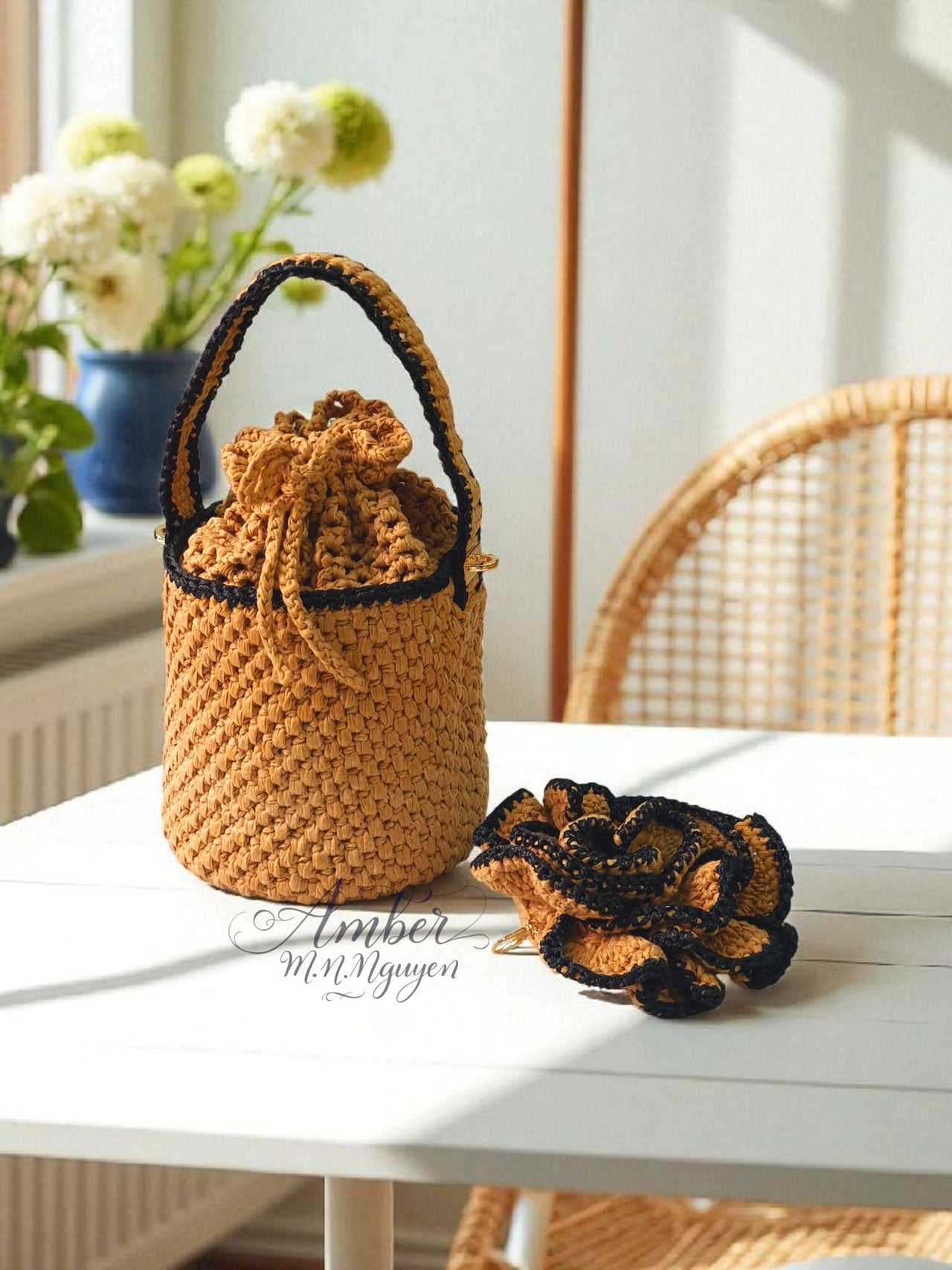 Riviera Rose Bucket Bag Crochet Pattern