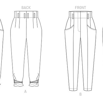 Vogue Misses' and Misses' Petite Pants V1848 - Sewing Pattern