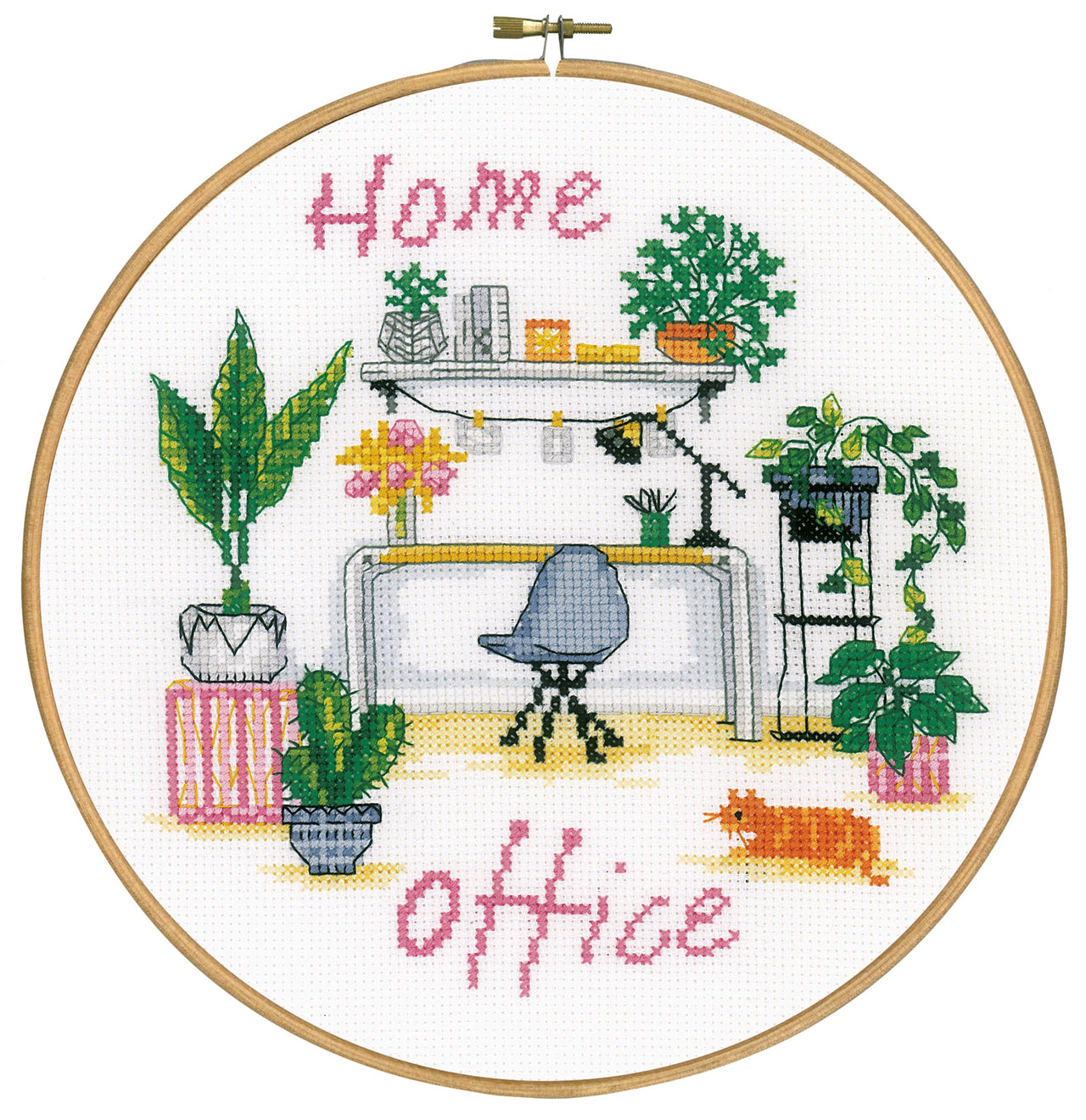 Vervaco Counted Cross Stitch Kit Home Office Cross Stitch Kit