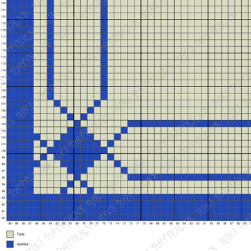 Geometric Blanket C2C CROCHET PATTERN Istanbul Afghan Bed cover Throw Pixel Design