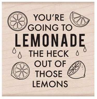 Hero Arts Mounted Rubber Stamp 2.5"X2.5" - Lemonade Message
