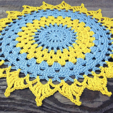 Doily Placemat Mandala Written Pattern