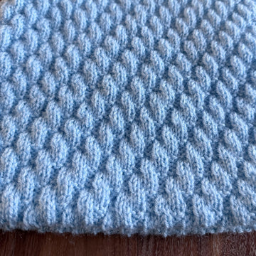 Mock Cable Baby Blanket