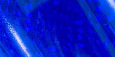 Artdeco Creations Couture Creations Foil 5"X16.4' - Blue-Iridescent Trianglular Pattern