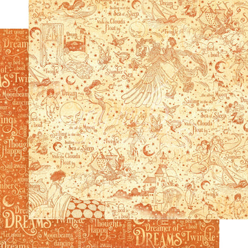 Graphic 45 Dreamland Double-Sided Cardstock 12"X12" 25/Pkg - Slumber Sea